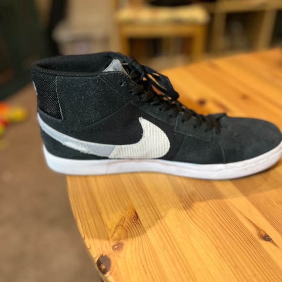 Nike Zoom Blazer Mid premium SB mosaic men-black wolf gray Men Size 12 - Picture 12 of 13